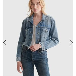 LUCKY BRAND denim trucker jacket, brand new, size large
